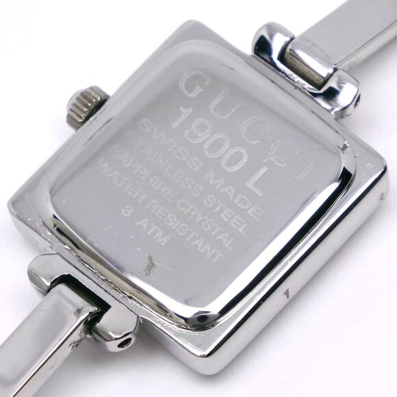 GUCCI Watches 1900L blackDial Stainless Steel Quartz Analog display Women - Picture 2 of 8